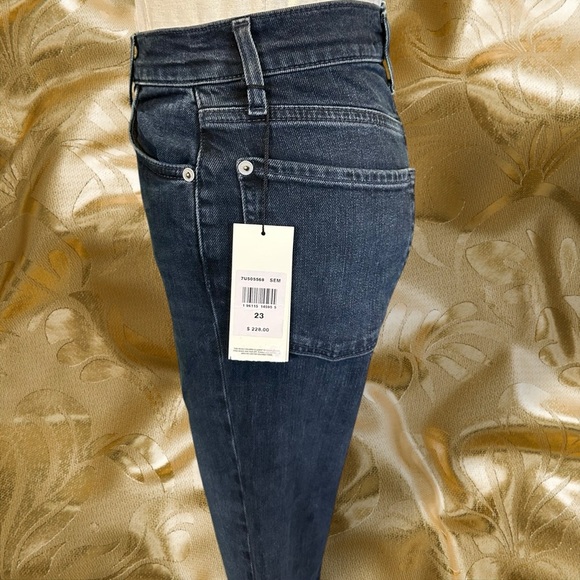 NWT 7 For All Mankind ‘Mega Flare’ Ultra High-Rise Jeans in “Sunbeam” Size 23 - Picture 8 of 16